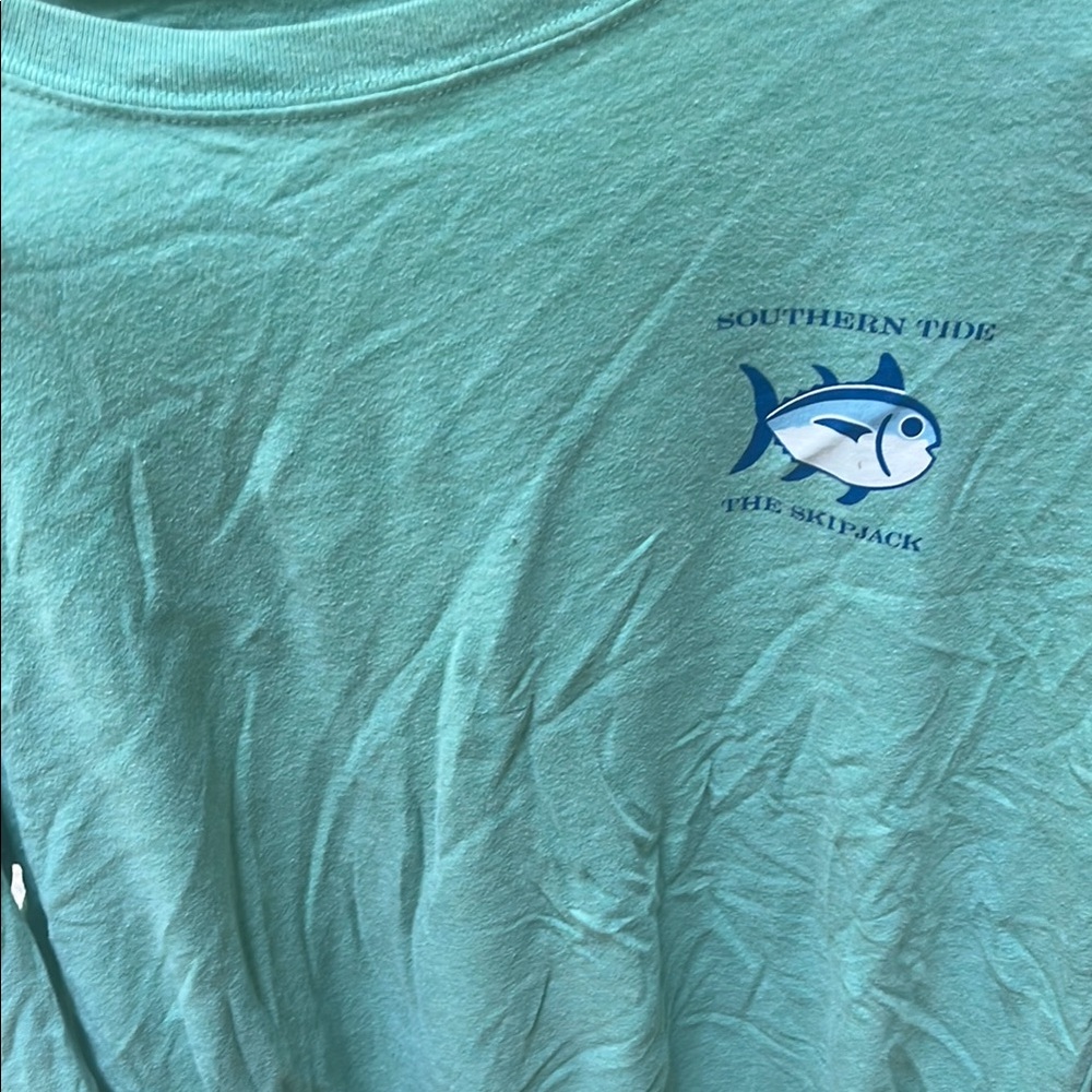 Southern Tide long Sleeve Tee with Fish Logo